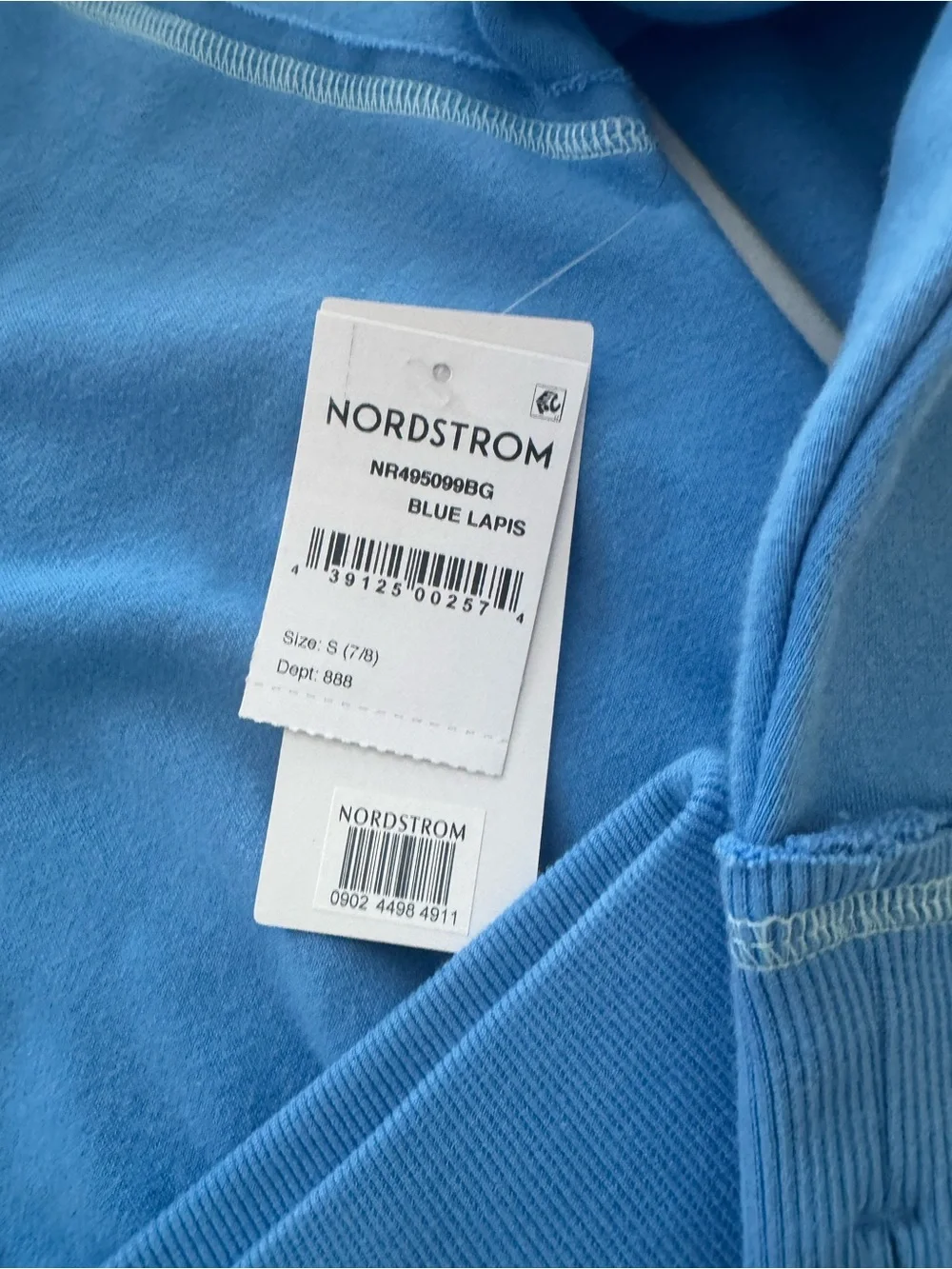 Zella Light Blue Quarter-Zip Pullover + Skort